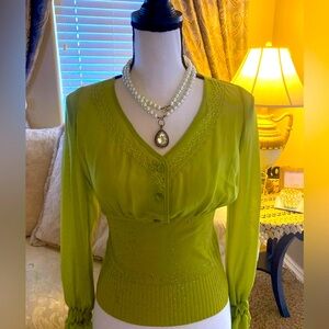 Beautiful Lime Green Blouse